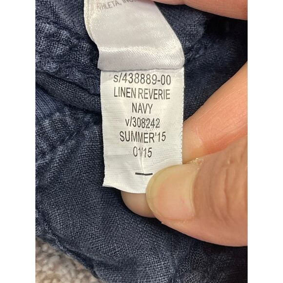 athleta womens pullon elastic pants sz 10 blue lightweight trouser - Picture 12 of 12